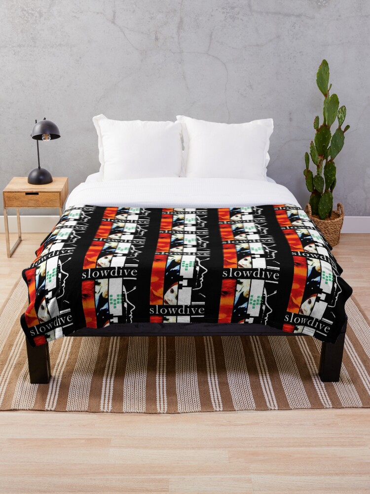 Thumbnail 1 of 6, Throw Blanket, Slowdive - Discography designed and sold by ShopThreadHouse.