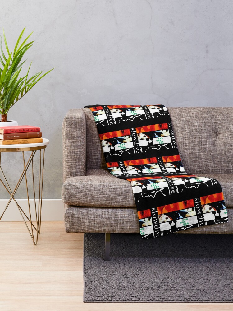 Thumbnail 2 of 6, Throw Blanket, Slowdive - Discography designed and sold by ShopThreadHouse.