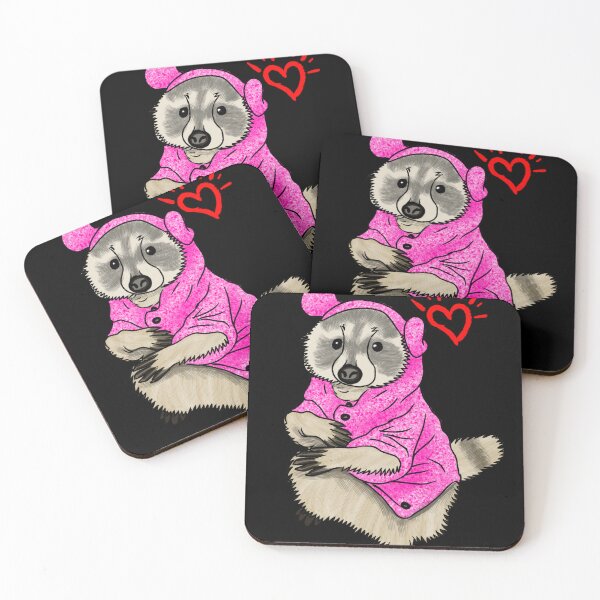 Item preview, Racoon In Pink designed and sold by Migiteart.