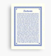 Desiderata Canvas Print