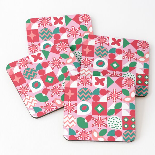 Item preview, Christmas Santa seamless pattern with flowers stars designed and sold by UnloveToy10.