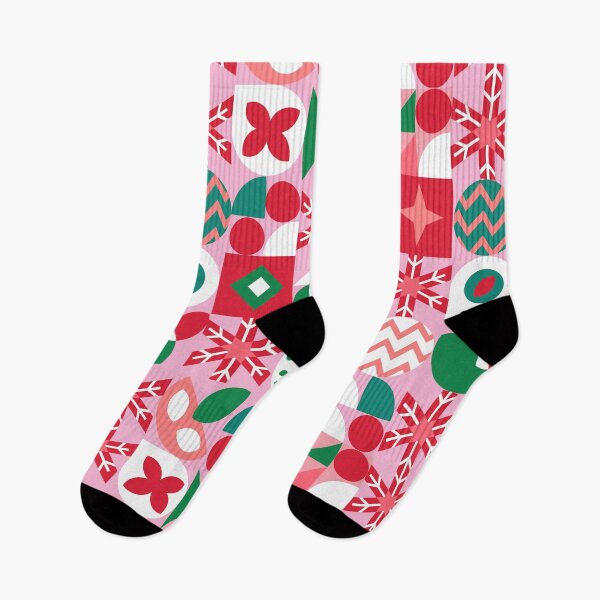 Item preview, Christmas Santa seamless pattern with flowers stars designed and sold by UnloveToy10.