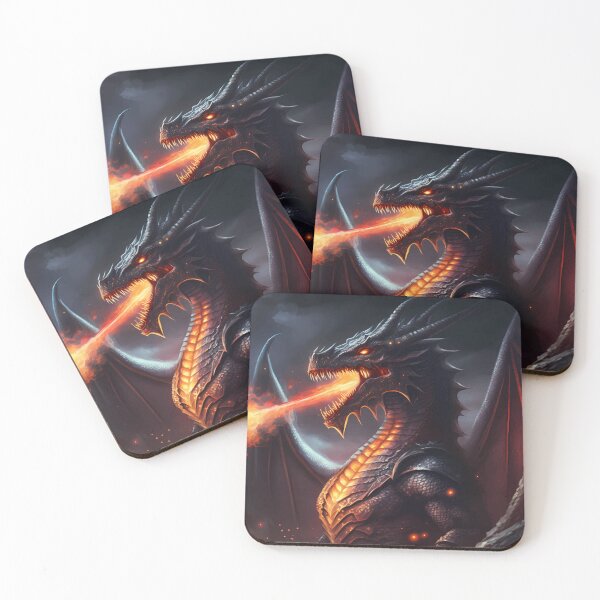 Item preview, Dark Fantasy fire breathing dragon version 2 designed and sold by PM-Artistic.