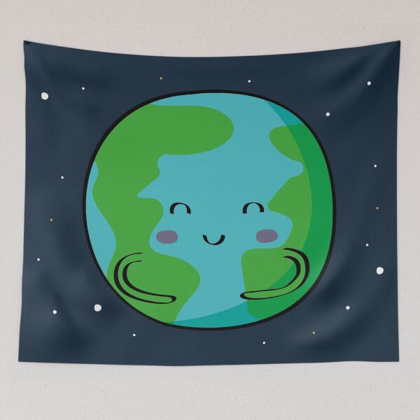 Item preview, Cute Earth illustration designed and sold by CutestShopEver.