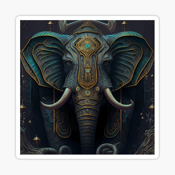 Artikel-Vorschau von Dunkle Fantasie Elefant Version 1, designt und verkauft von PM-Artistic.