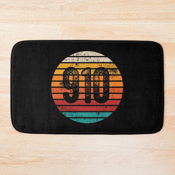 Item preview, Distressed Vintage Sunset 910 Area Code designed and sold by Gold Wings Tees.