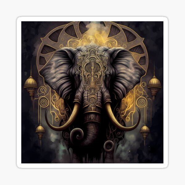 Artikel-Vorschau von Dunkle Fantasie Elefant Version 2, designt und verkauft von PM-Artistic.