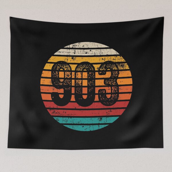 Item preview, Distressed Vintage Sunset 903 Area Code designed and sold by Gold Wings Tees.