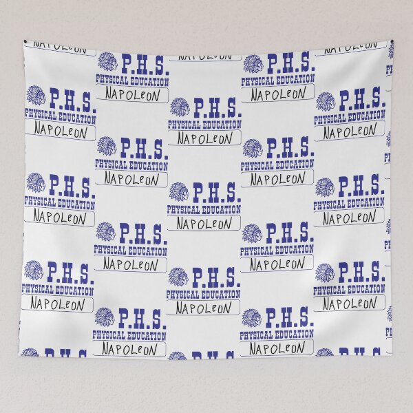 Artikelvorschau, Lustiges grafisches Geschenk Preston Senior High School Phs Physical Education Napoleon Retro Wave entworfen und verkauft von CornerCactis.