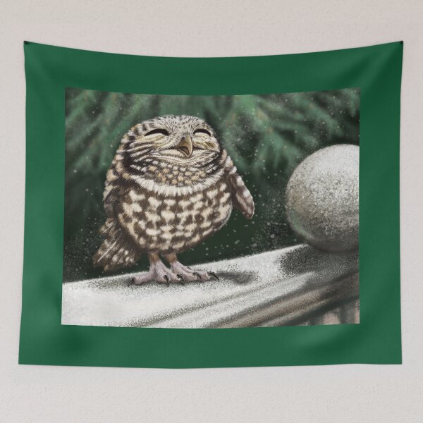 Item preview, owl cuddling designed and sold by elerascon.