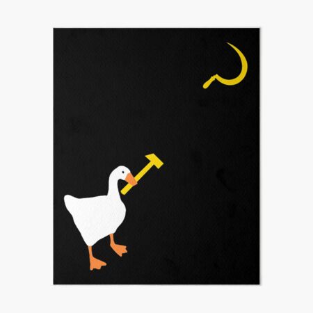 Untitled Goose Game' Poster, picture, metal print, paint by Ilham