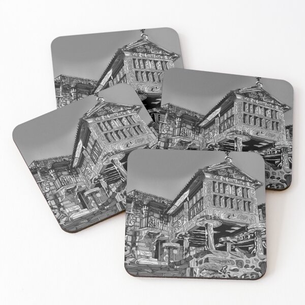 Item preview, Horreo de Combarro in Black and White designed and sold by cachaldora.