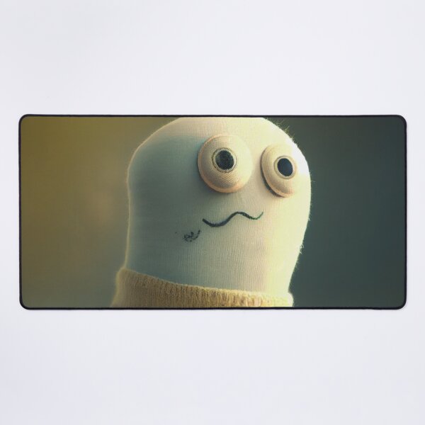 Artikelvorschau, Troubled Realistic Cute Sock Character Digital Painting entworfen und verkauft von CodeAndColors.