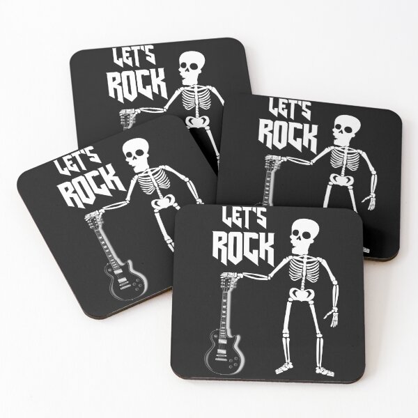 Item preview, Horror Punk Rock Skeleton Let's Rock  designed and sold by MyFreakyWorld.
