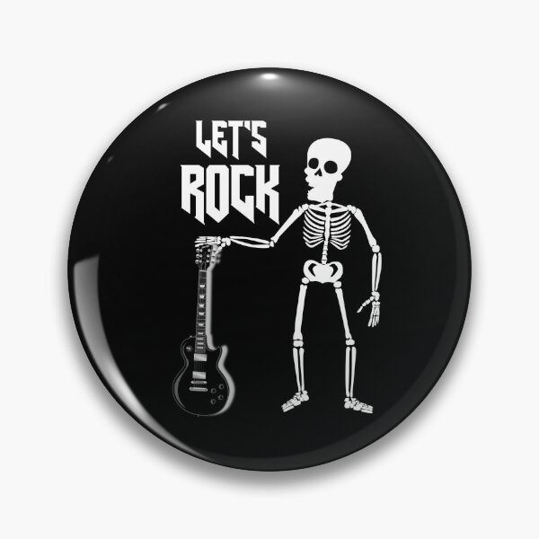 Item preview, Horror Punk Rock Skeleton Let's Rock  designed and sold by MyFreakyWorld.