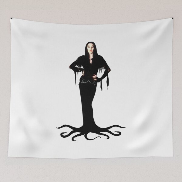 Item preview, Morticia Addams Anjelica Huston Tentacle Dress Digital Art designed and sold by Gogmagosh.