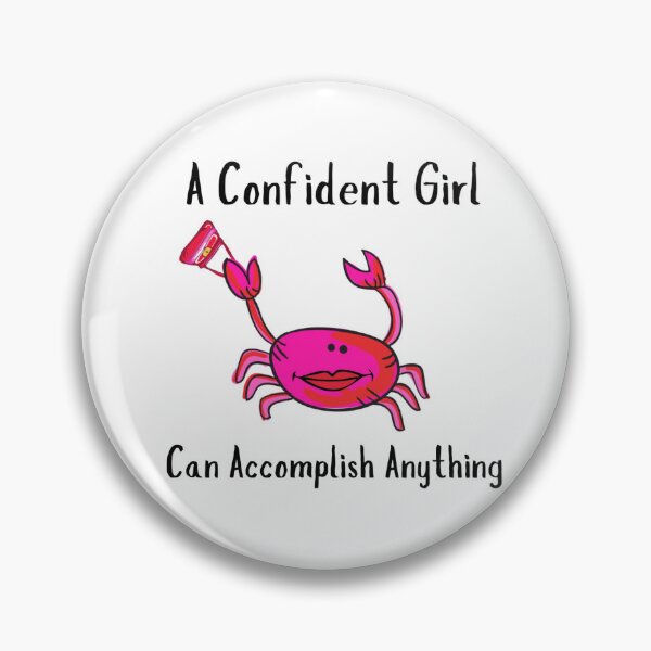 Item preview, CONFIDENT GIRL CRAB FUNNY PINK HANDBAG designed and sold by EllieMonroe.