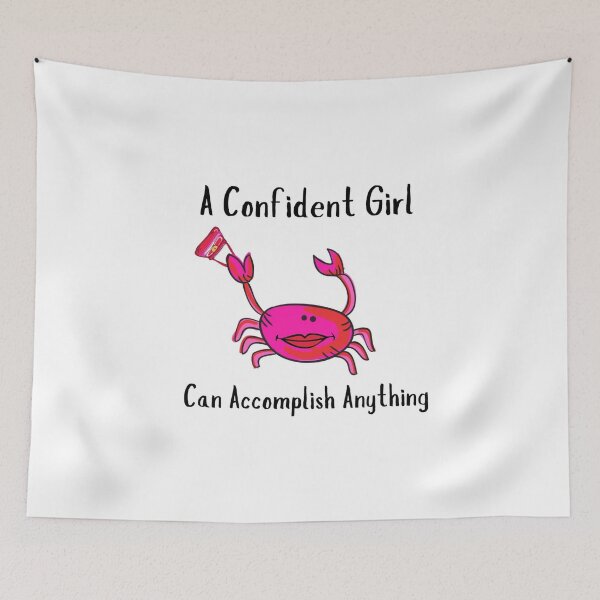 Item preview, CONFIDENT GIRL CRAB FUNNY PINK HANDBAG designed and sold by EllieMonroe.
