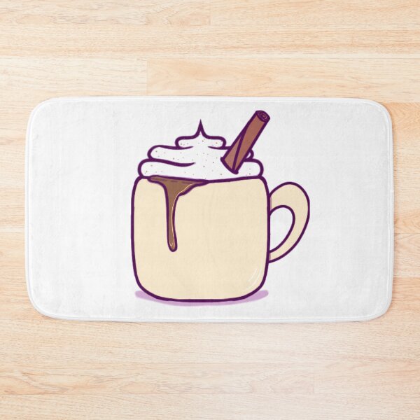 Item preview, Small Cup of Hot Coco Dripping With a Cinnamon Stick in Whip Cream designed and sold by okkayve.