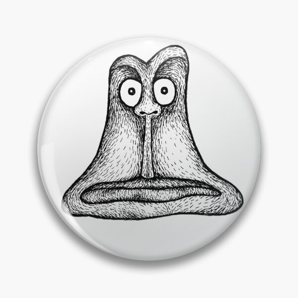 Artikelvorschau, cartoon blob kreatur monochrome illustration entworfen und verkauft von Wodlingtown.