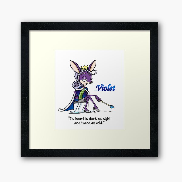 Violet T. Chihuahua from 'My Cage' Framed Art Print