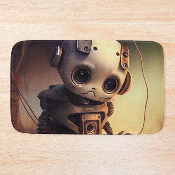 Item preview, Sad Cute Baby Robot Digital Painting designed and sold by CodeAndColors.