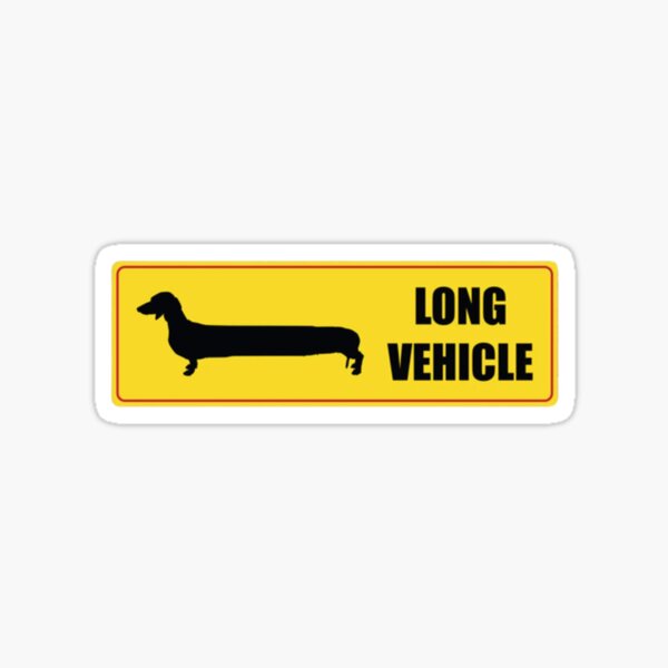 "LONG VEHICLE" Sticker for Sale by krimow35 Redbubble