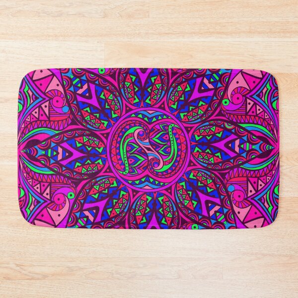 Item preview, Blue modern and ethnic  pattern designed and sold by Omtatsat.
