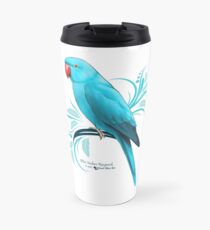 Blue Indian Ringneck Parrot Travel Mug