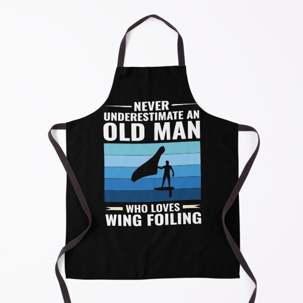 Item preview, Old Man Wing Foiling Surfing Dad Grandpa Fathers day designed and sold by CuteDesigns1.