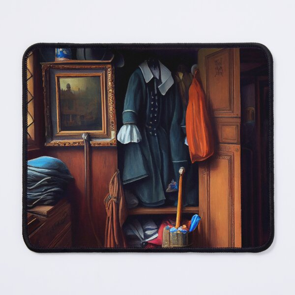 Item preview, Oil Painting of a Victorian Wardrobe Digital Painting designed and sold by CodeAndColors.