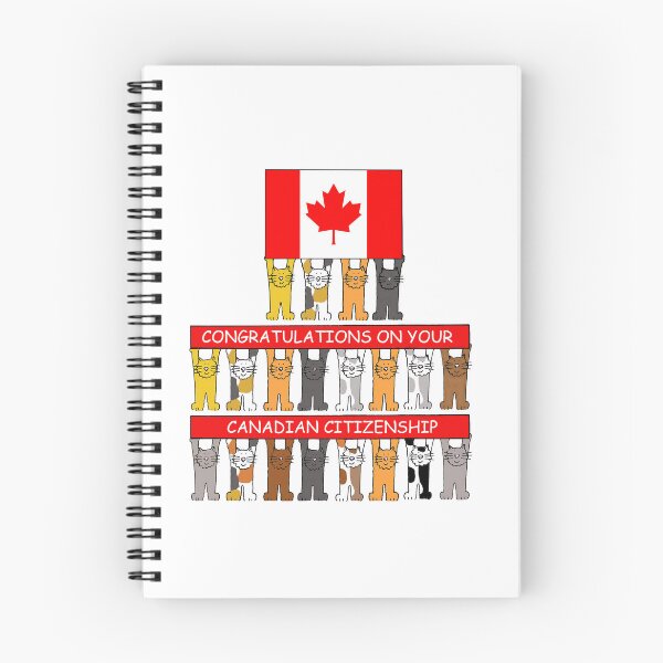 Item preview, Congratulations on Canadian Citizenship Flag and Cats designed and sold by KateTaylor.