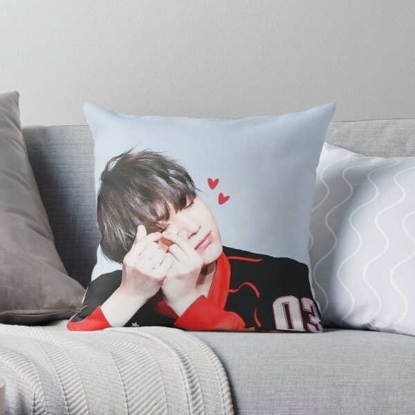 Suga BTS Throw Pillow