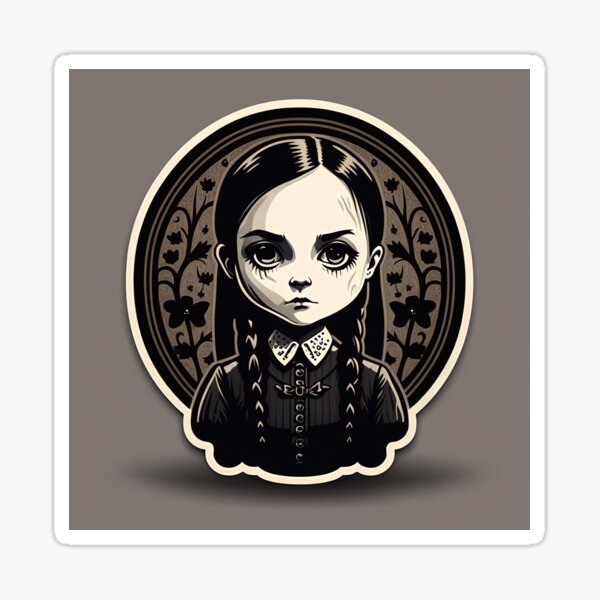 Item preview, Wednesday Addams B/W designed and sold by Manteca-Visiva.