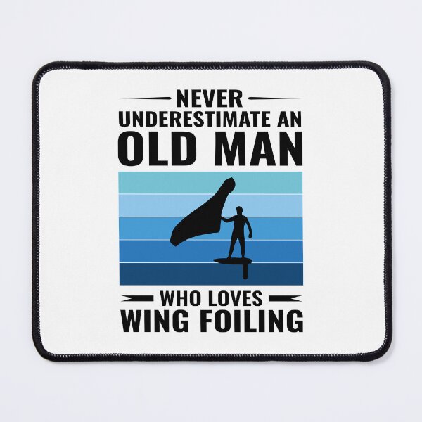 Item preview, Old Man Wing Foiling Surfing Dad Grandpa Fathers day designed and sold by CuteDesigns1.