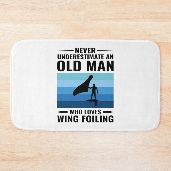 Item preview, Old Man Wing Foiling Surfing Dad Grandpa Fathers day designed and sold by CuteDesigns1.