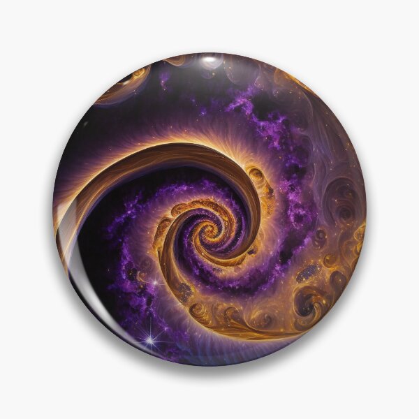 Item preview, Purple and gold nebula - spiral galaxy  designed and sold by CreativeHabbit.