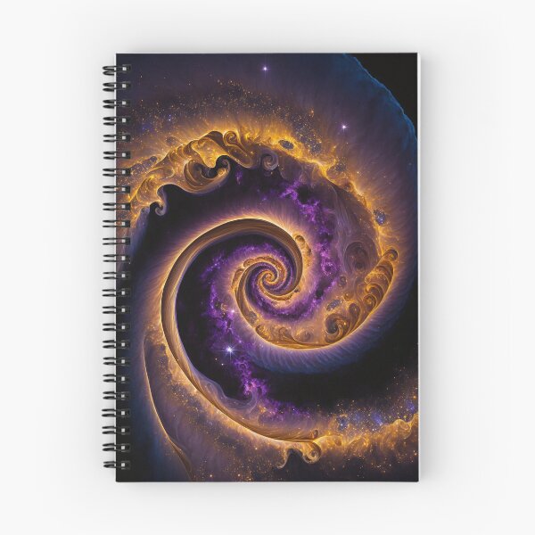 Item preview, Purple and gold nebula - spiral galaxy  designed and sold by CreativeHabbit.