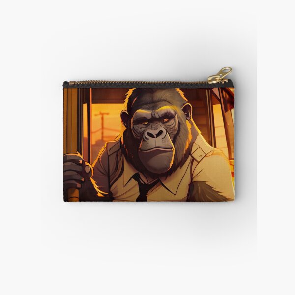 Item preview, Handsome Gorilla Bus Driver Just Doing His Job Digital Painting designed and sold by CodeAndColors.