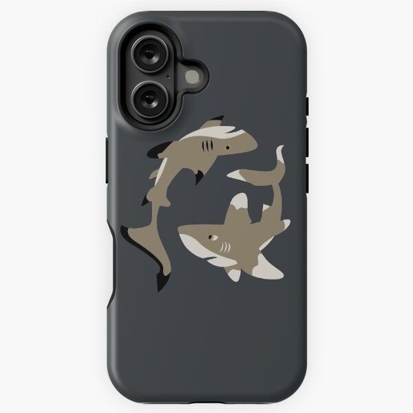 Item preview, Black and White Tip Sharks Graphic designed and sold by Aileen  Rose.
