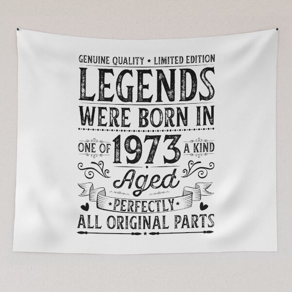 Item preview, Legends were born in 1973 Black color designed and sold by HofTao.
