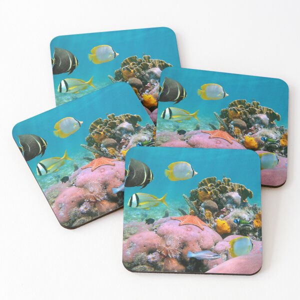 Item preview, Coral reef underwater sea with tropical fish designed and sold by Seaphotoart.