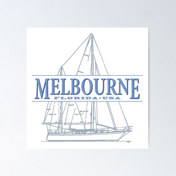 Item preview, Melbourne Florida Sailboat Design designed and sold by Futurebeachbum.