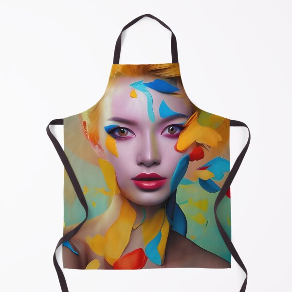 Item preview, Ethereal Beauty: A Colorful Surreal Woman Portrait designed and sold by artmanikin.