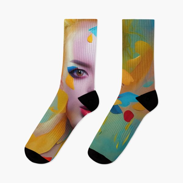 Item preview, Ethereal Beauty: A Colorful Surreal Woman Portrait designed and sold by artmanikin.