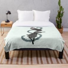 Winter Fox Throw Blanket