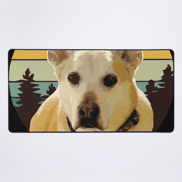 Item preview, DOG FACE SHIBA MIX DOG FOREST RETRO PINES SUNSET GIFT designed and sold by cowtownCOWBOY.