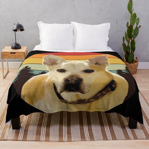 Item preview, DOG FACE SHIBA MIX DOG FOREST RETRO PINES SUNSET GIFT designed and sold by cowtownCOWBOY.