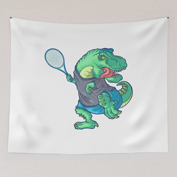 Item preview, Tennis Saurus T Rex Dinosaur with Tennis Racket Funny Dinosaur Tennis Outfits for Kids designed and sold by grinta2021.