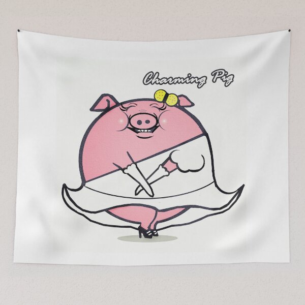 Item preview, Charming pig designed and sold by Shirley cute art .